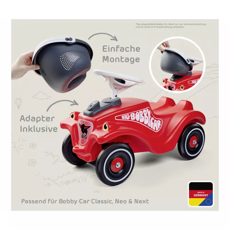 Bobby Car cestino portabagagli (grigio/bianco)