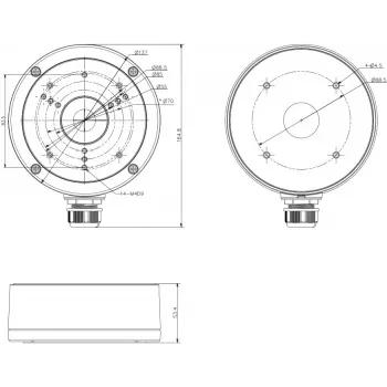 HIKVISION DS-1280ZJ-S nero BOX