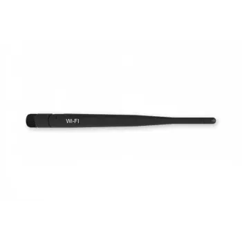 Antenna di rete TELTONIKA PR1URF51, 5 dBi, 2,4–2,4835 GHz, connettore maschio RP‑SMA, 50 Ω, polarizzazione lineare, 195 mm, nero