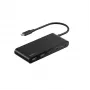 Belkin Connect, USB Type-C, HDMI, USB 2.0 Type-A, USB 3.2 Gen 1 (3.1 Gen 1) Type-C, MicroSD (TransFlash), SD, nero, cavo tondo, 0,2 m