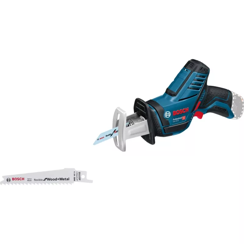 Bosch GSA 12V-14 Professional sega a gattuccio a batteria, 12 V, senza batteria, blu/nero