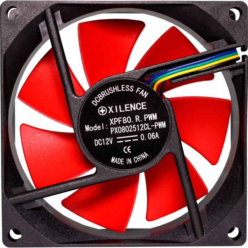 Ventola per case XILENCE XF040 80mm PWM - rossa