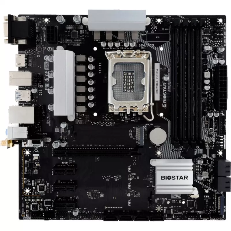 Scheda madre Biostar B760MX2-E Pro D4 - B760 - Socket 1700 - Micro ATX