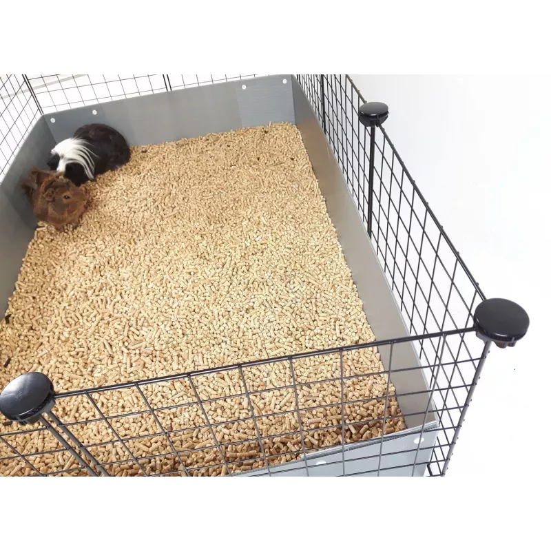 Gabbia modulare C&C per piccoli animali a un piano 3x2 con soppalco e rampa