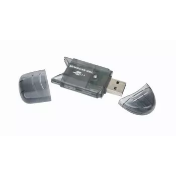Lettore di schede USB 2.0 Gembird FD2-SD-1 — MMC/SD/SDHC/SDXC, 73×30×10 mm, 13 g, nero