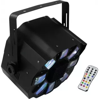 Apparecchio di illuminazione EUROLITE Flower Effect Light FE-700 LED 7 colori, compatto effetto palco/discoteca