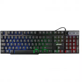 Set gaming Ultron HAWK tastiera mouse QWERTZ tedesco nero rosso bianco