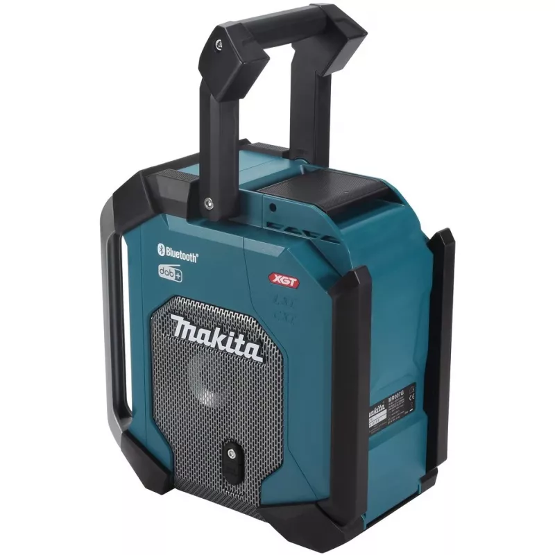 Makita MR007GZ Radio da cantiere a batteria, DAB+/FM, 18V-40V, nero/verde