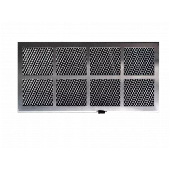 Respekta set filtro a carbone attivo MIZ 7800 — 2 pezzi, argento/nero