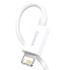 Cavo Baseus Superior Series USB a Lightning, 2,4A, 0,25m (bianco)