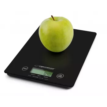 Esperanza EKS002K bilancia da cucina elettronica nera da tavolo rettangolare