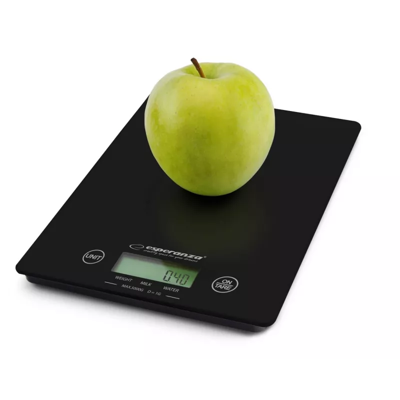 Esperanza EKS002K bilancia da cucina elettronica nera da tavolo rettangolare