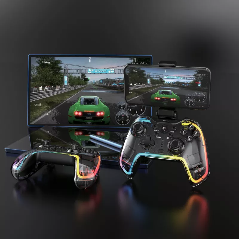 Controller game White Shark GPW-8040 RGB Wireless Bluetooth, modello PRAETORIAN