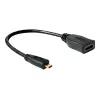 Cavo HDMI DeLOCK 65391 0,23m tipo A su tipo D nero