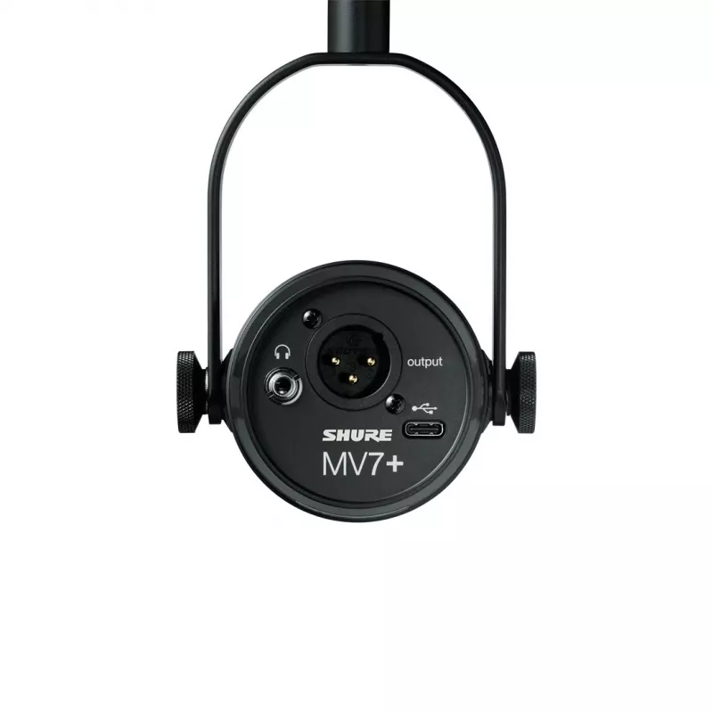 Shure MV7+-K - Microfono per parlato e canto con connessione XLR/USB-C, nero