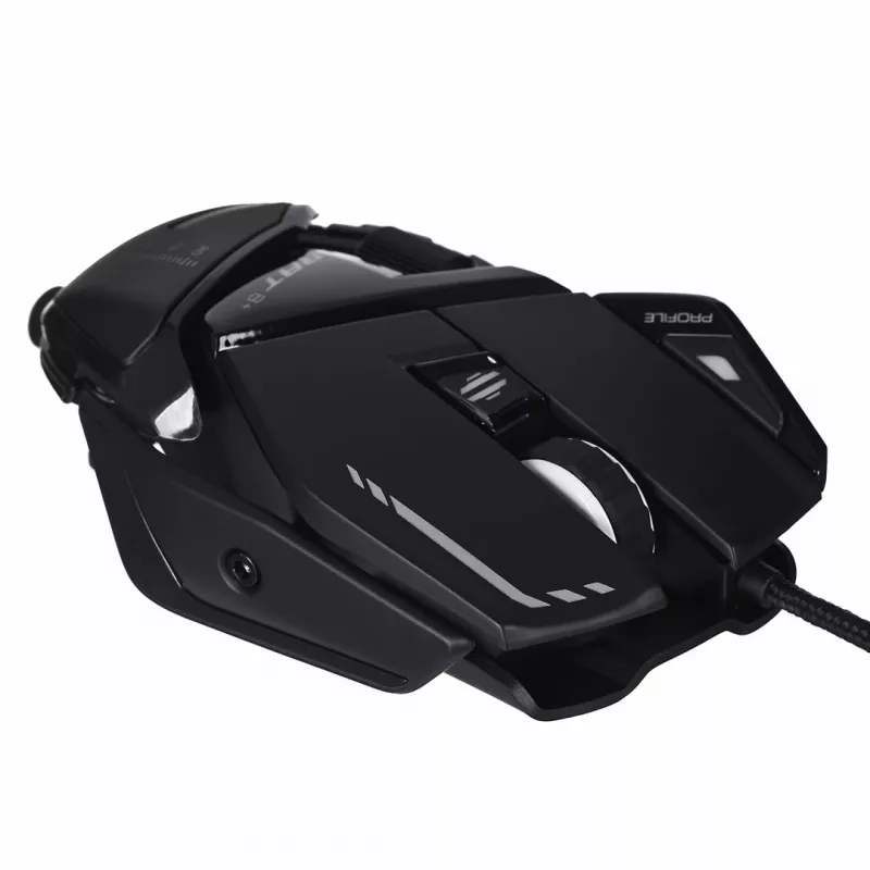 Mouse da gaming MadCatz R.A.T. 8+ — per destrimani, ottico, 16000 DPI, 11 tasti, USB Type-A, 145 g
