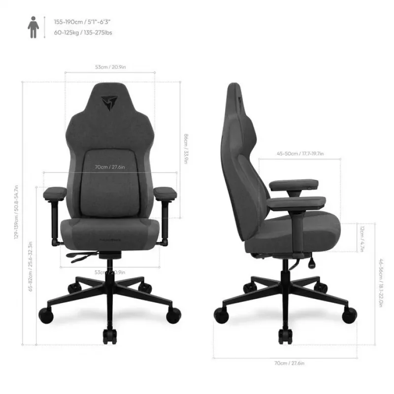 Sedia da gaming ergonomica ThunderX3 Core Smart - Loft