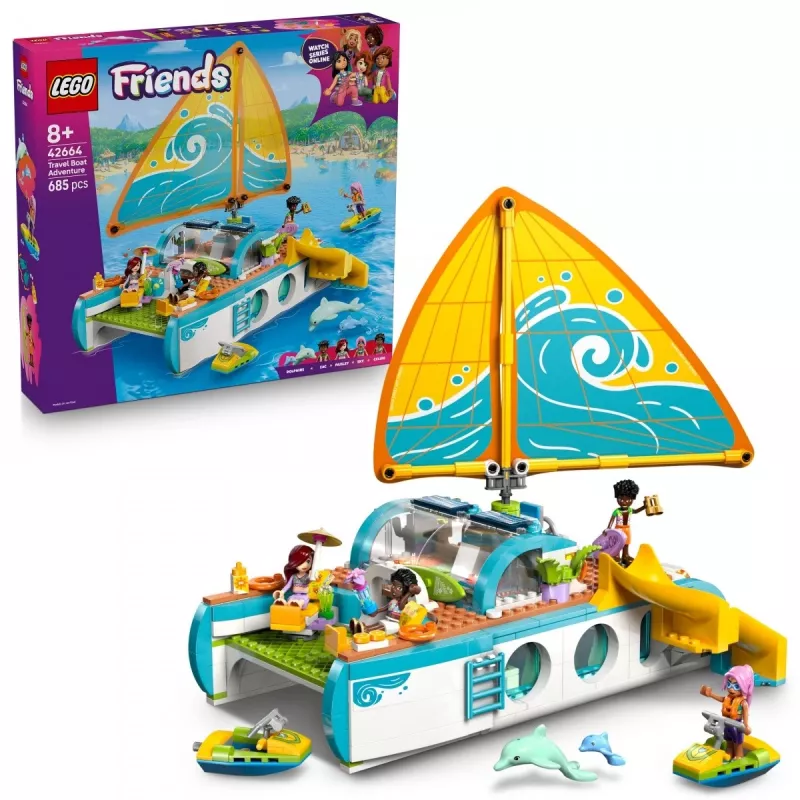 LEGO Friends 42664 Avventura in barca set di costruzioni, 685 pezzi, dagli 8 anni