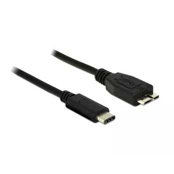 Cavo USB DeLOCK 1 m USB 3.1 USB 3.2 Gen 2 USB C Micro-USB B nero