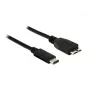 Cavo USB DeLOCK 1 m USB 3.1 USB 3.2 Gen 2 USB C Micro-USB B nero