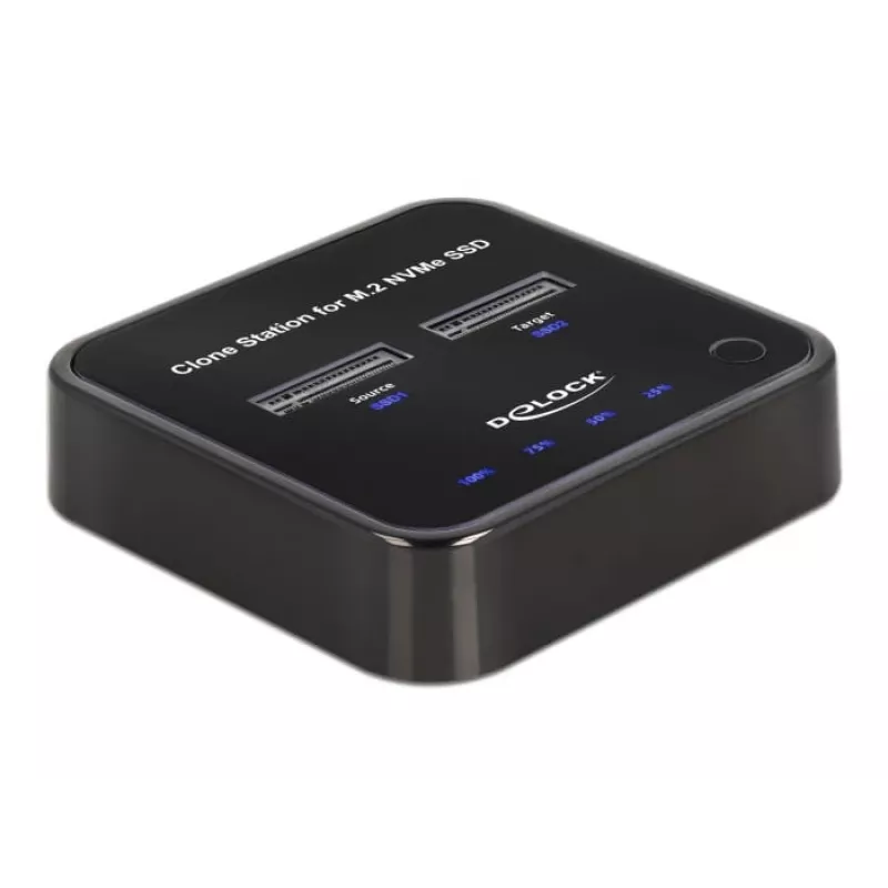 Docking station DeLOCK M.2 per 2 x M.2 NVMe PCIe SSD con funzione di clonazione