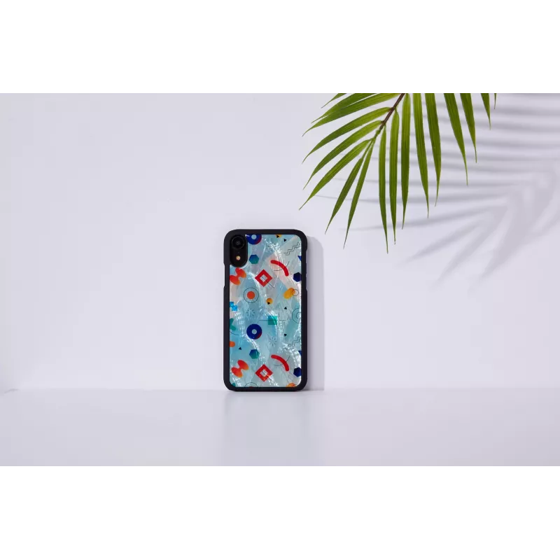 Custodia protettiva iKins per iPhone XR – nero design Poppin Rock