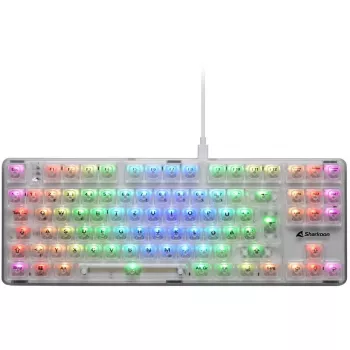 Crystal Shark, Tastiera gaming bianco, layout DE, KTT