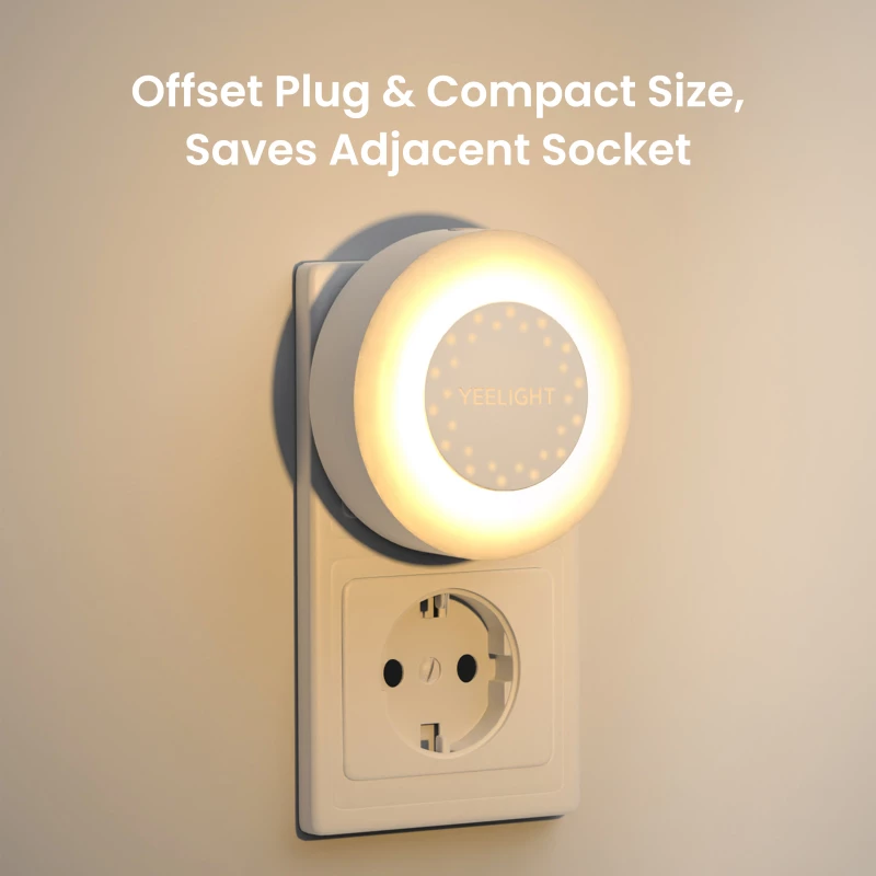 Luce notturna a spina Yeelight YLYYD-0021 con sensore di luce, lampada notturna LED compatta da presa