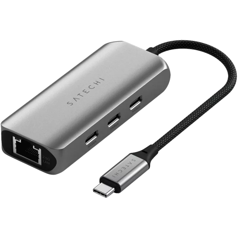 Satechi Docking Station 4-in-1 ST-H3C25EM USB-C 3.2 Gen2 Grigio (ST-H3C25EM)