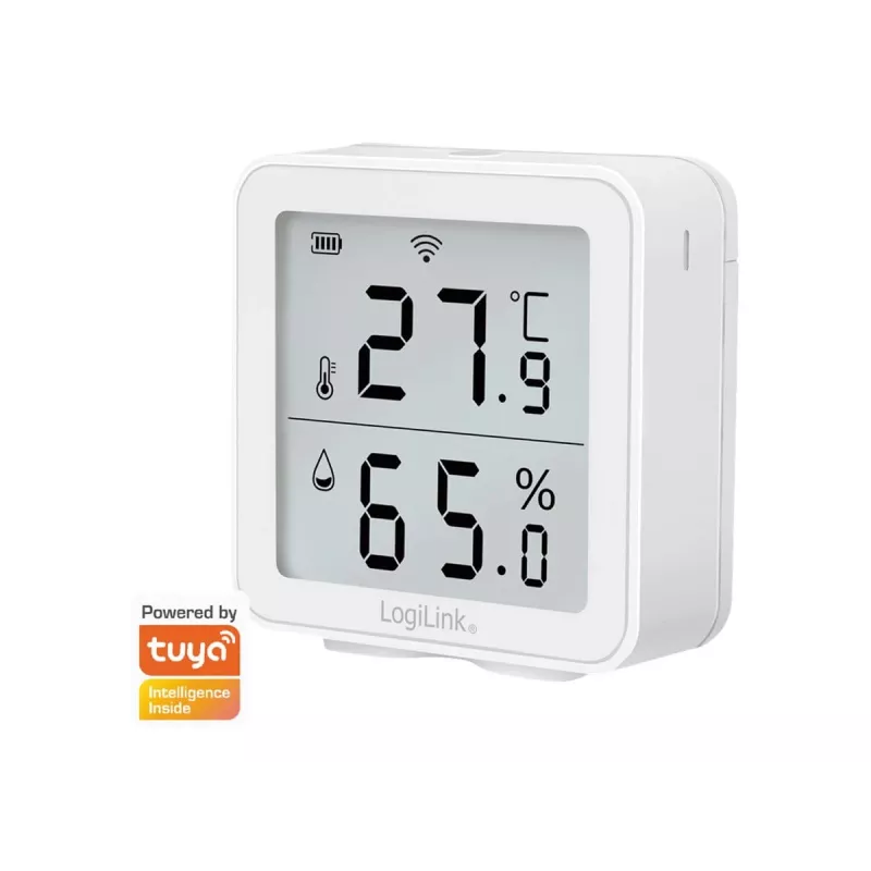 Igrometro psicrometro LogiLink SC0116 per interni elettronico bianco digitale
