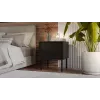 Cama Comodino, 2 pz. CORTINA 45x40x51 nero