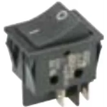 Bachmann 924.095 Interruttore elettrico interruttore a bilanciere 2P nero (924.095)