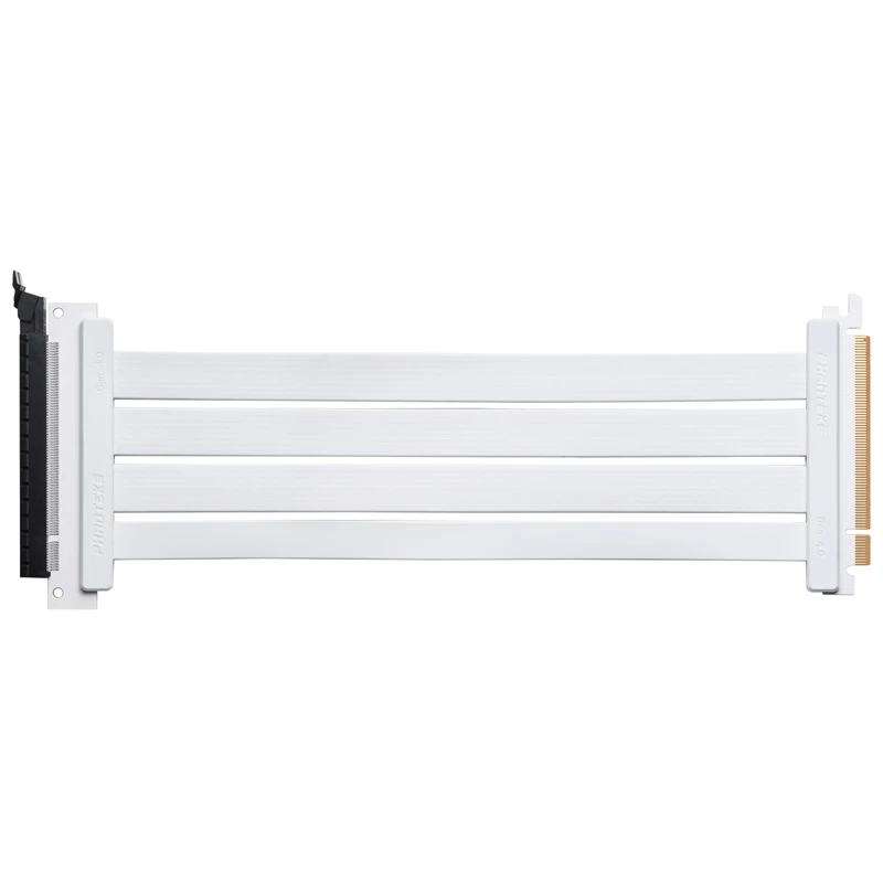 Cavo riser piatto PHANTEKS PCI-E 4.0 x16, 180 gradi, 30 cm - bianco