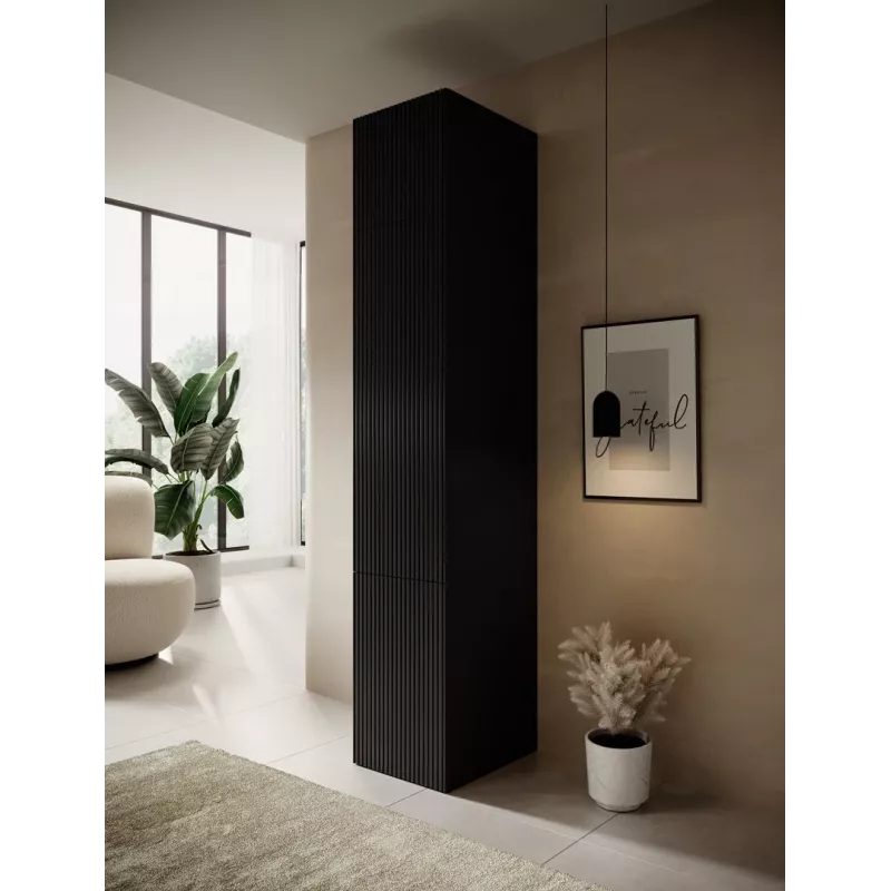 Armadio cama meble PAFOS 1D BASE 45×55.5×45 cm nero opaco, 1 anta