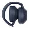 Cuffie Sony WH1000XM4L.CE7, circumaurali, con filo e senza fili (Bluetooth, USB-C), blu, archetto