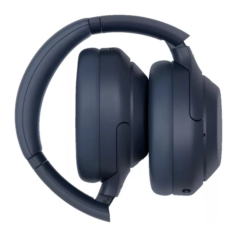 Cuffie Sony WH1000XM4L.CE7, circumaurali, con filo e senza fili (Bluetooth, USB-C), blu, archetto