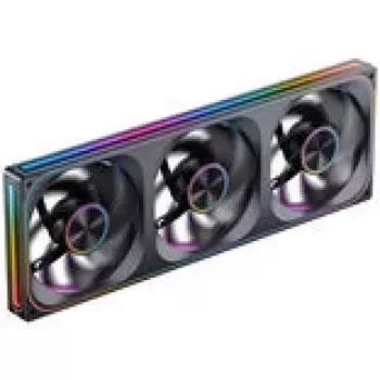 Ventola per case Jonsbo ZA-420BR PWM Reverse ARGB — 3×140 mm, nero