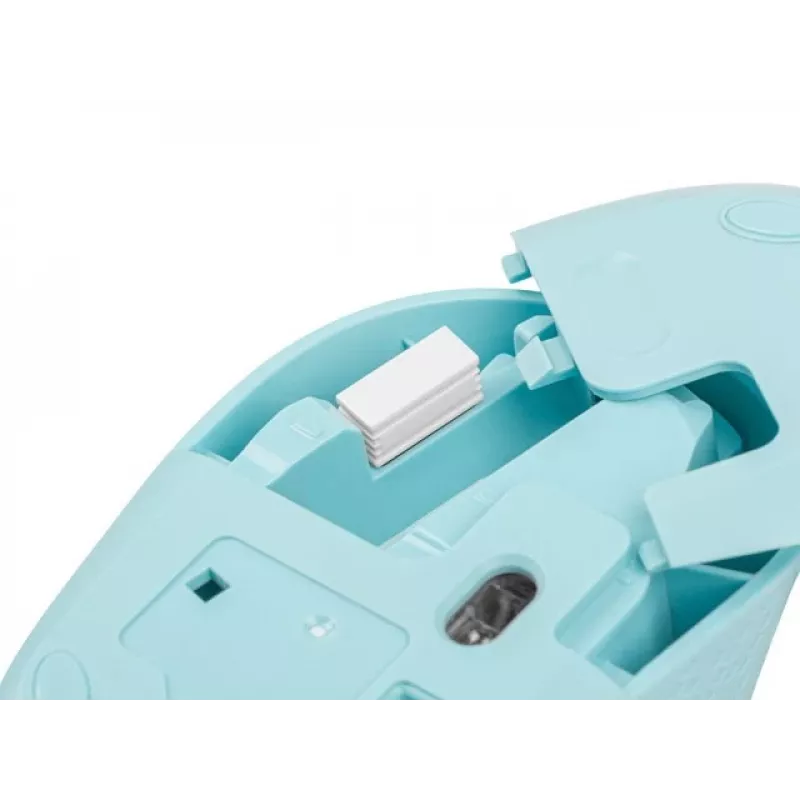 Natec Stork NMY-2001 mouse ottico wireless, 1600 DPI, ricevitore USB, blu