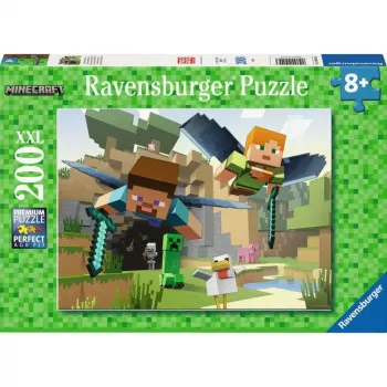 Puzzle Ravensburger Minecraft Animal Adventures – 200 pezzi, rettangolare