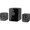 Defender V12 65212 altoparlanti per computer 2.1, 11 W, subwoofer da 5 W, alimentati via USB, retroilluminazione LED, neri, 115 x 130 x 223 mm