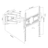 Supporto TV per 21-75 pollici 50 kg, MC-788