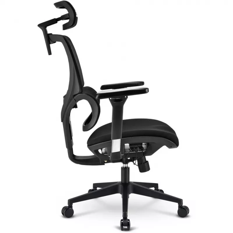 Sedia da ufficio Sharkoon OfficePal C40 — nero, design ergonomico, regolabile in altezza