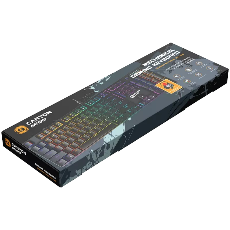 CANYON tastiera Cometstrike GK-55 EN/RU con filo