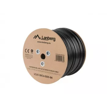 Cavo di rete Lanberg LCU5-30CU-0305-BK 305 m Cat5e U/UTP (UTP) nero (LCU5-30CU-0305-BK)
