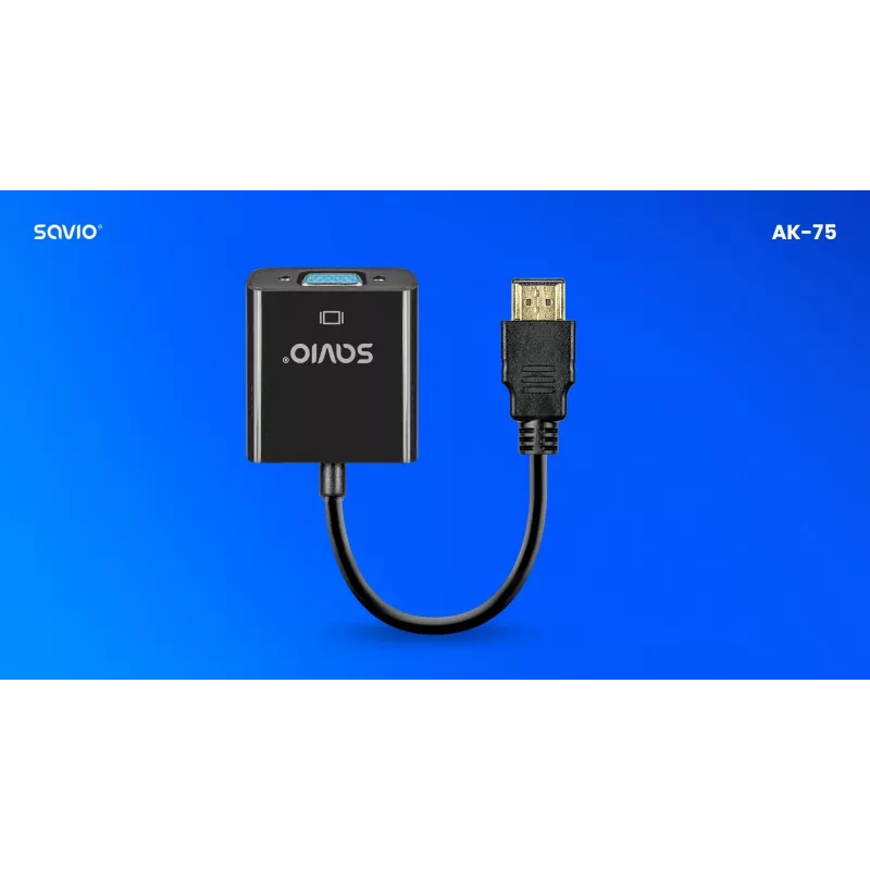 Savio adattatore HDMI-VGA AK-75