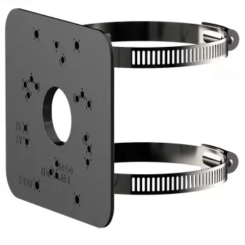 Supporto per montaggio su palo DAHUA PFA152-E-B per pali di telecamere di sorveglianza, struttura in metallo resistente alle intemperie