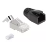 DeLOCK 66903 connettore per cavo RJ-45 nero metallizzato connettore maschio 25 pz.