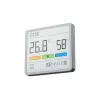 MOVA MTHM01 igrometro, termometro e orologio combinato – unità da interno digitale per misurare l'umidità relativa e la temperatura, compatta per scrivania, mensola o parete