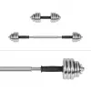 REBEL ACTIVE Chrome manubri regolabili in valigetta 15 kg con barra per bilanciere