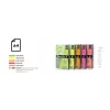 Carta neon colorata Double A, 75 g, A4, 100 fogli, Rainbow 4, 5 colori neon